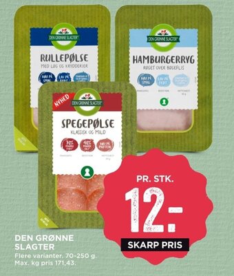 MENY Den Grønne Slagter tilbud
