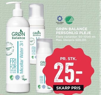 MENY Grøn Balance Personlig Pleje tilbud