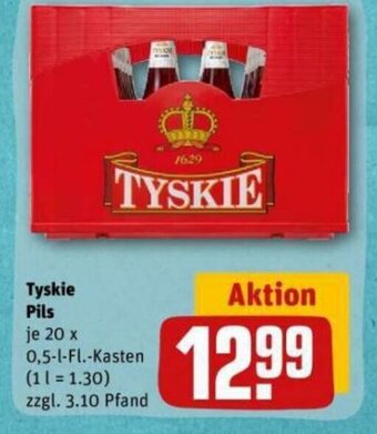 REWE DE Tyskie Pils tilbud