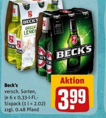 REWE DE Beck's tilbud