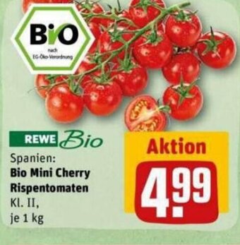 REWE DE Bio Mini Cherry Rispentomaten tilbud