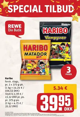 REWE DE Haribo 3 ps tilbud