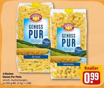 REWE DE 3 Glocken Genuss Pur Pasta tilbud