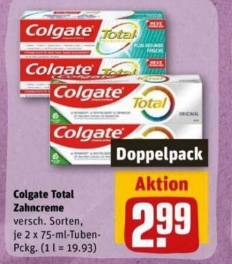 REWE DE Colgate Total Zahncreme tilbud