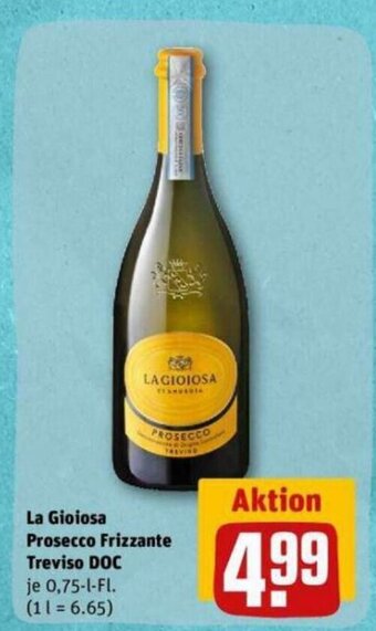 REWE DE La Gioiosa Prosecco Frizzante Treviso DOC tilbud
