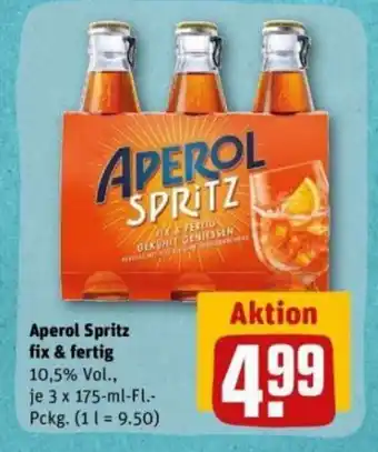 REWE DE Aperol Spritz fix & fertig tilbud