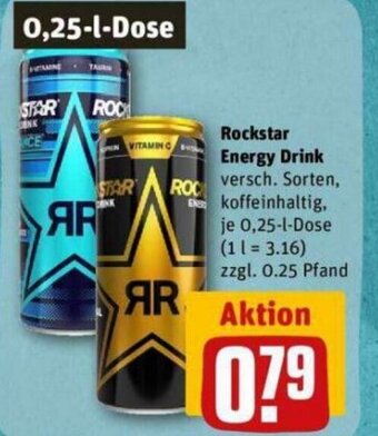REWE DE Rockstar Energy Drink tilbud