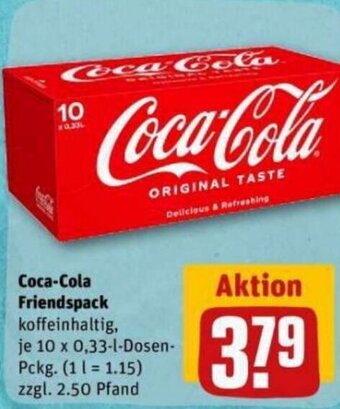 REWE DE Coca-Cola Friendspack tilbud