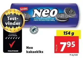 Lidl Neo kakaokiks tilbud
