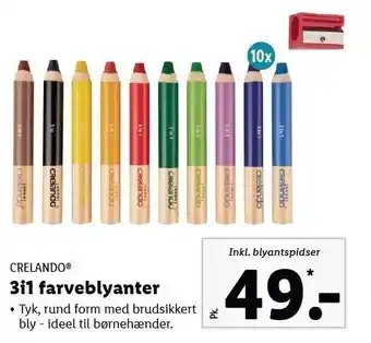 Lidl 3i1 farveblyanter tilbud
