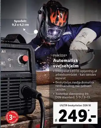 Lidl Automatisk svejsehjelm tilbud