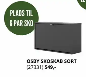 My Home Osby Skoskab Sort ( 27331 ) tilbud