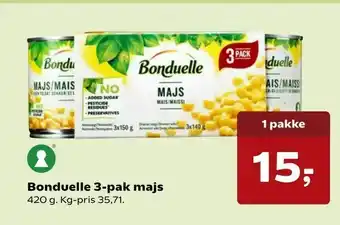 Dagli'Brugsen Bonduelle 3-pak majs tilbud