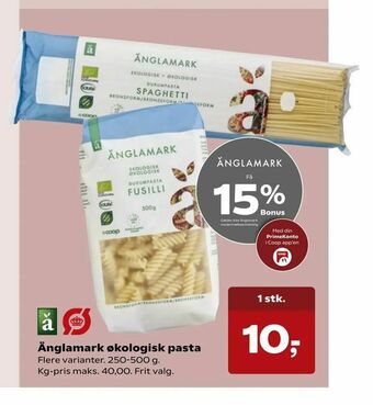 Dagli'Brugsen Änglamark økologisk pasta tilbud