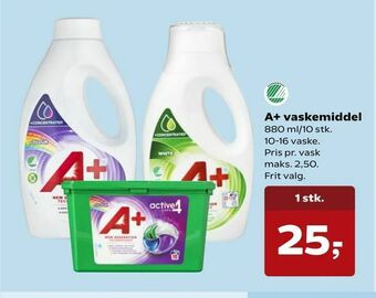 Dagli'Brugsen A+ vaskemiddel tilbud
