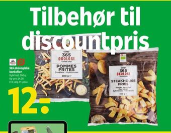 Coop 365 365 økologiske kartofler tilbud