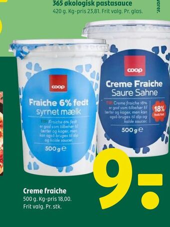 Coop 365 Creme fraiche tilbud