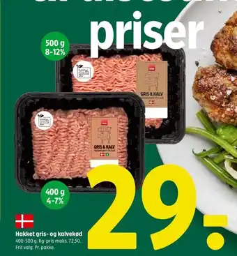 Coop 365 Hakket gris- og kalvekød tilbud