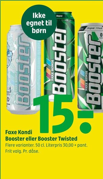 Coop 365 Faxe kondi booster eller booster twisted tilbud