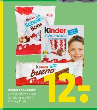 Coop 365 Kinder chokolade tilbud