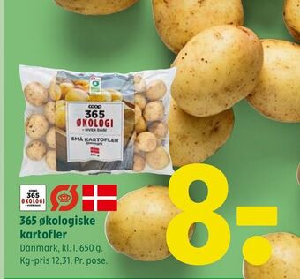 Coop 365 365 økologiske kartofler tilbud