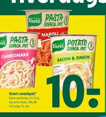 Coop 365 Knorr snackpot tilbud
