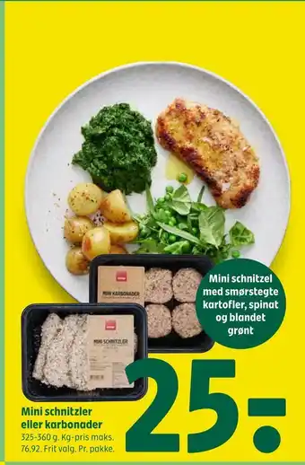 Coop 365 Mini schnitzler eller karbonader tilbud