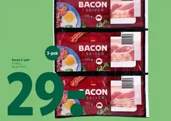 Coop 365 Bacon 3-pak tilbud