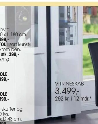 Daells Bolighus Vitrineskab tilbud