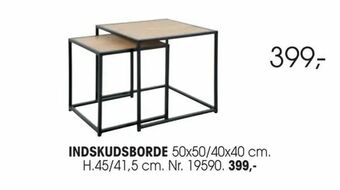 Daells Bolighus Indskudsborde tilbud