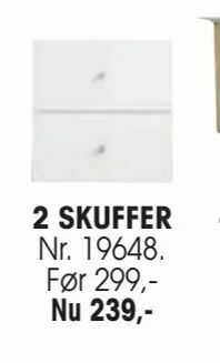 Daells Bolighus 2 skuffer tilbud