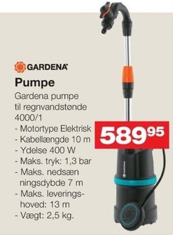 Bauhaus Pumpe tilbud