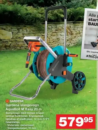 Gardena Slangevogn AquaRoll M Easy 20m