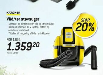 Thansen Våd/tør støvsuger tilbud