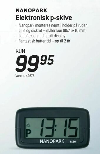 Thansen Elektronisk p-skive tilbud