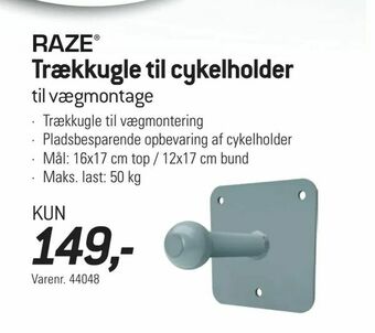 Thansen Trækkugle til cykelholder tilbud