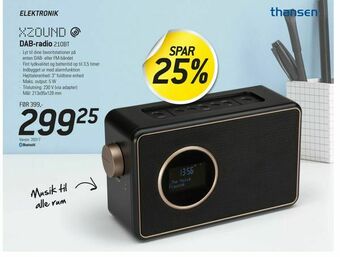 Thansen DAB-radio tilbud