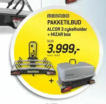 Thansen ALCOR 3 cykelholder + MIZAR box tilbud