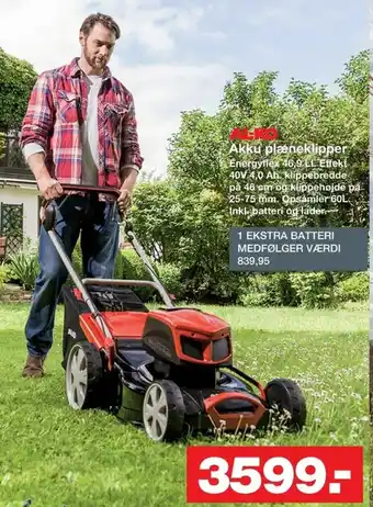 Bauhaus Akku Plæneklipper EnergyFlex tilbud