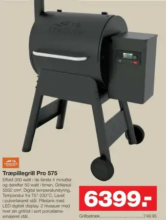 Bauhaus Træpillegril Pro 575 tilbud