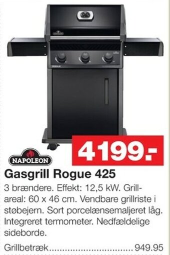 Bauhaus Gasgrill Rogue 425 tilbud