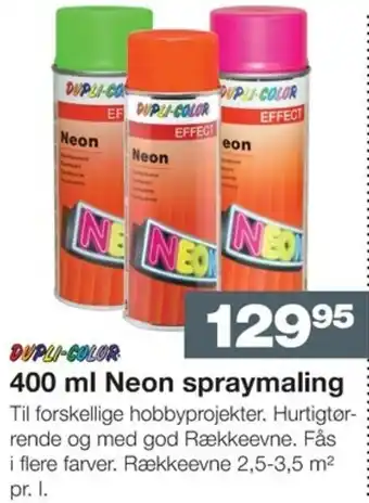 Neon Spraymaling 400ml