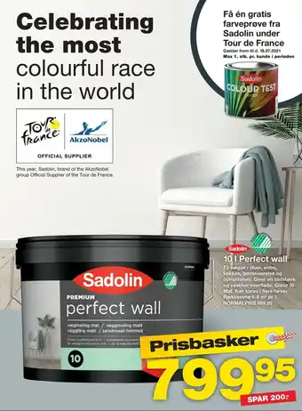 Bauhaus Sadolin Perfect WALL 10l tilbud