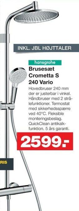 Bauhaus Brusesæt Crometta S 240 Vario tilbud