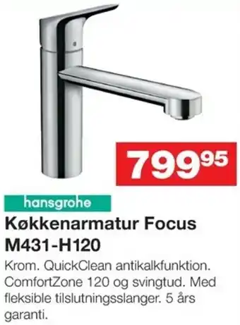 Bauhaus Køkkenarmatur Focus M431-H120 tilbud