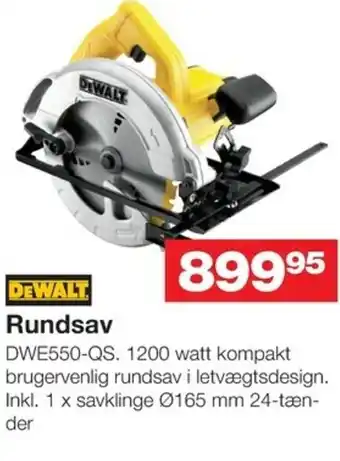 Bauhaus Rundsav DWE550-QS tilbud