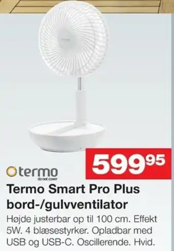 Bauhaus Terno Smart Pro Plus Bord-/ Gulvventilator tilbud