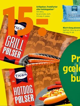 Tican foods grillpølser