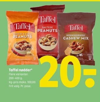 Coop 365 Taffel peanuts tilbud