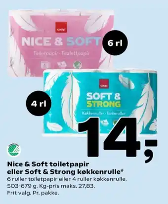 Fakta Nice & soft toiletpapir tilbud